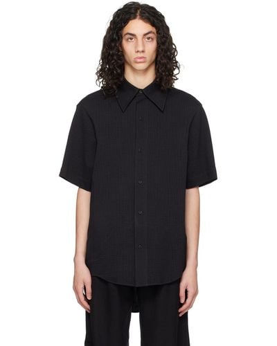 Adererror Spread Collar Shirt - Black