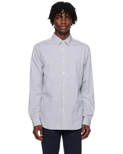 Theory White & Black Irving Shirt - Multicolor