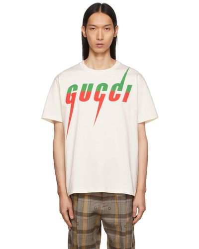 Gucci T-shirt à imprimé Blade - Neutre