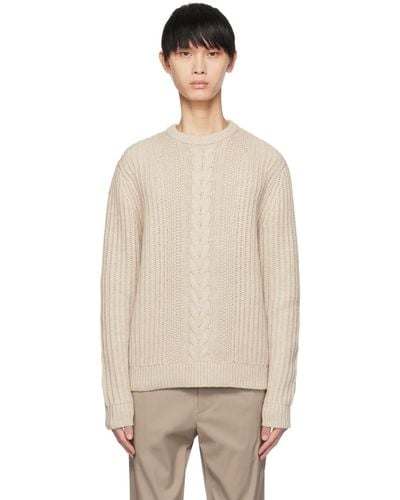 Theory Beige Vilare Sweater - Natural
