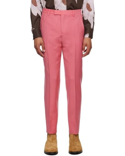 Paul Smith Pink Slim-fit Pants - Red