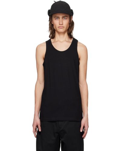 Comme des Garçons Scoop Neck Tank Top - Black