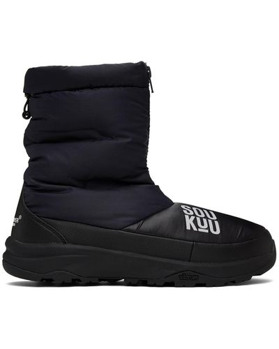 Undercover Navy The North Face Edition Soukuu Nuptse Boots - Black