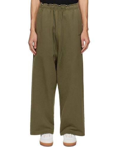 Hed Mayner Embroidered Sweatpants - Green