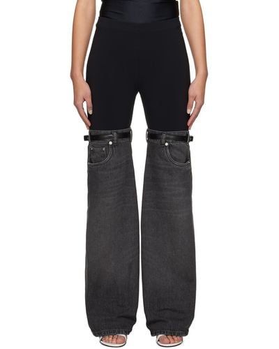 Coperni Black & Grey Hybrid Jeans