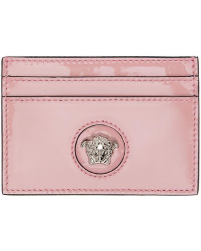 Versace 'la Medusa' Card Holder - Pink