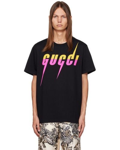 Gucci Blade Brand-print Cotton-jersey T-shirt - Black