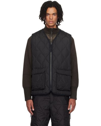 Taion Lace-up Down Vest - Black