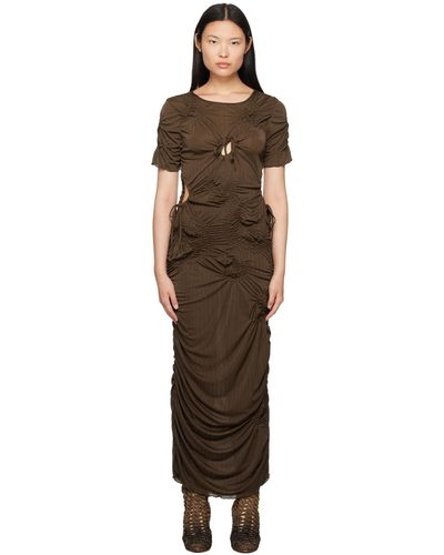 JKim Robe longue markiza brune exclusive à ssense - Noir