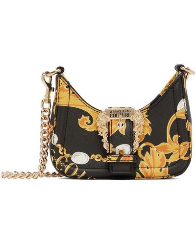 Versace Black & Gold Chain Couture Bag