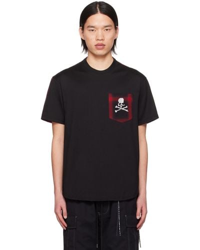 Mastermind Japan Check T-Shirt - Black