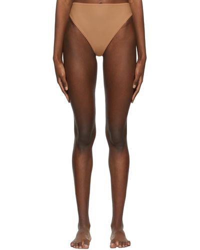Skims Tan Jelly Sheer Fits Everybody Cheeky Briefs - Brown