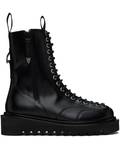 Toga Virilis Lace-up Boots - Black