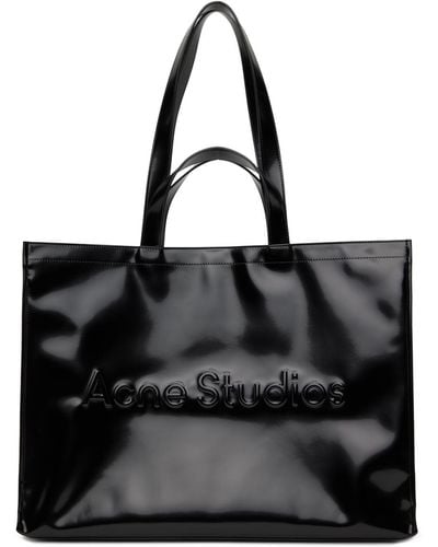 Acne Studios Black Logo Shoulder Tote