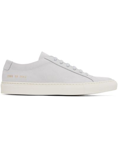 Common Projects Gray Original Achilles Low Sneakers - Black