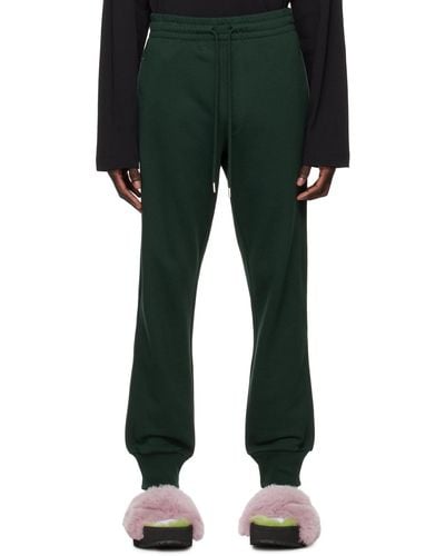Dries Van Noten Green Zip Lounge Pants - Black