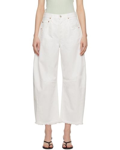 Citizens of Humanity Horseshoe Wide-leg Jeans - White