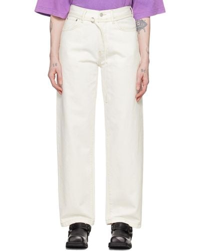 Acne Studios 1991 Loose Fit Jeans - White