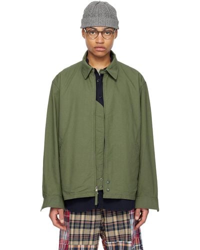 Engineered Garments Khaki Claigton Jacket - Green