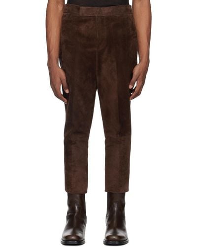 SAPIO Nº 7 Leather Pants - Black