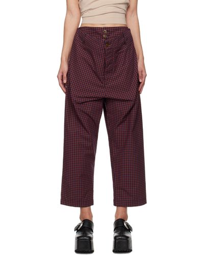 Vivienne Westwood Pantalon alien e - Rouge