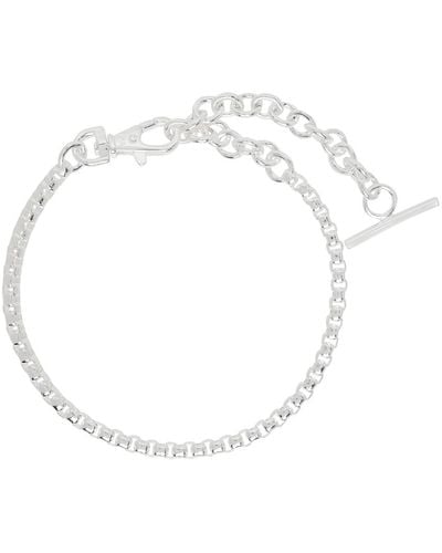 Martine Ali Ssense Exclusive Aris Boxer Chain Necklace - White