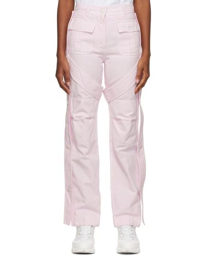 Burberry Pink Amelia Cargo Trousers