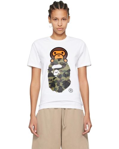 A Bathing Ape 1St Camo Milo On Big Ape Head T-Shirt - Multicolor