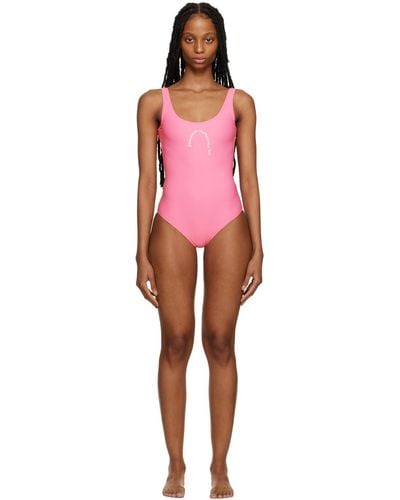 Stockholm Surfboard Club Stockholm (surfboard) Club Printed One-piece Swimsuit - Red