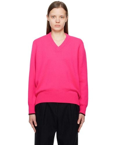 Victoria Beckham Pink Oversized Sweater