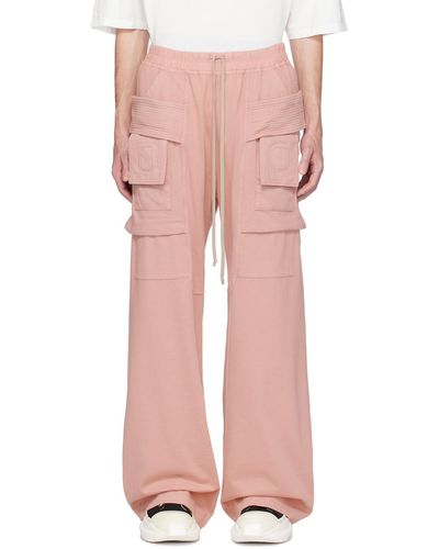 Rick Owens DRKSHDW Pink Creatch Cargo Trousers