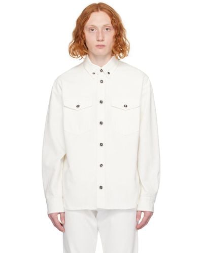 Versace White Medusa Denim Shirt