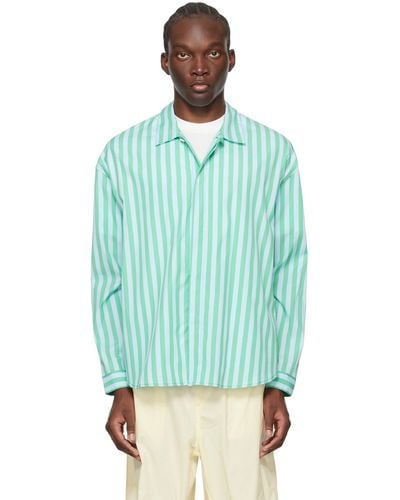 Sunnei Striped Shirt - Green