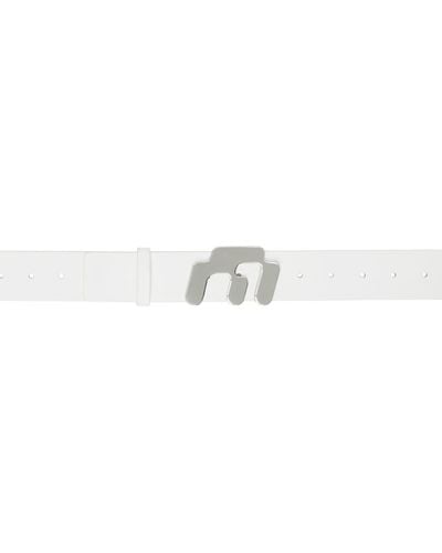 Miaou White Vita Belt - Black