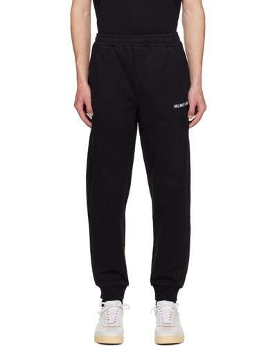 Helmut Lang Black Printed Lounge Trousers