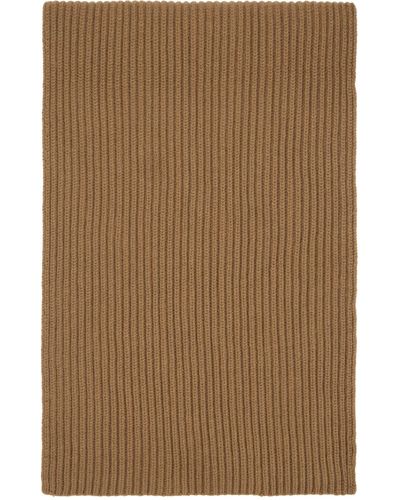 JOSEPH Écharpe brun clair en double tricot - Marron