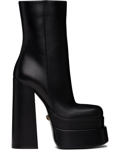 Versace Aevitas Platform Boots - Black