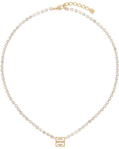 Givenchy Gold 4g Crystal Necklace - Natural