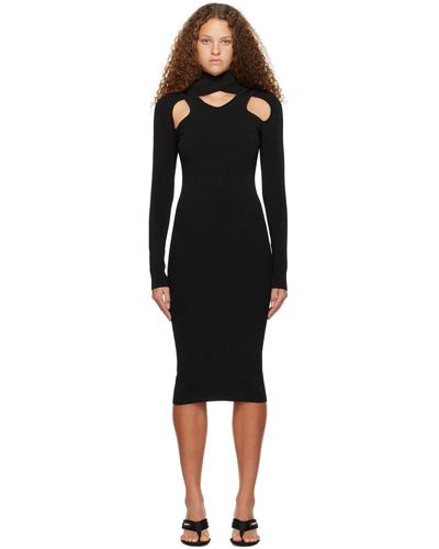 Coperni Layered Midi Dress - Black