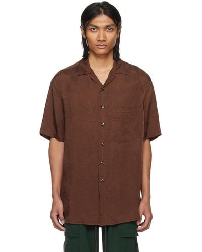 Song For The Mute Oversized Shirt - Brown