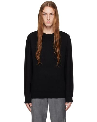 Helmut Lang Seamed Sweater - Black