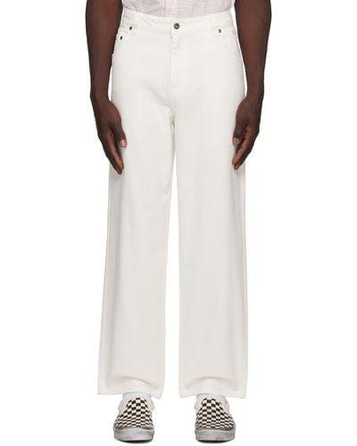 Dime Relaxed-fit Jeans - White
