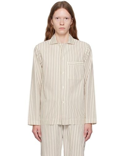 Tekla Striped Pajama Shirt - Multicolor