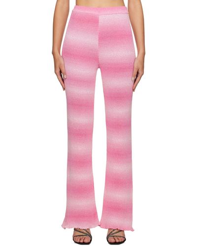 MSGM Pink Gradient Trousers