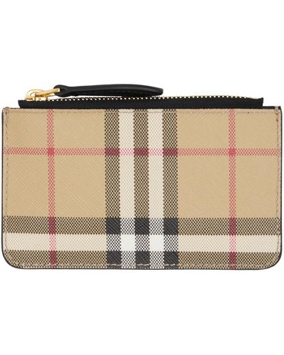 Burberry Vintage Check Coin Pouch - Black