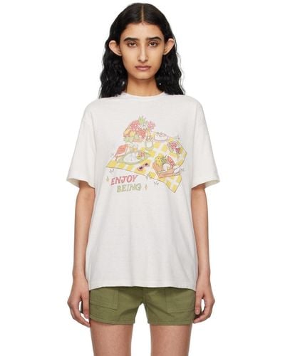 RE/DONE Off- Easy Picnic T-shirt - Multicolor