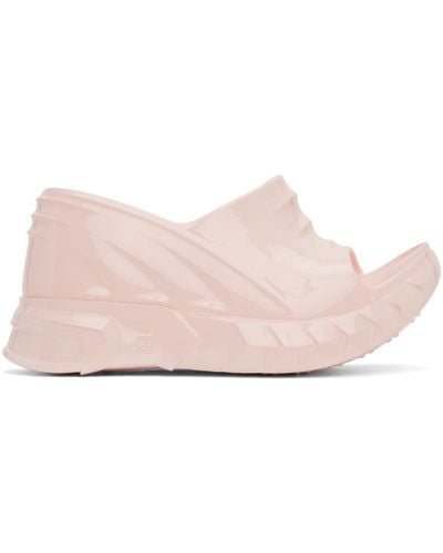 Givenchy Pink Marshmallow Sandals - Black