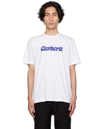 Carhartt ホワイト Liquid Script Tシャツ