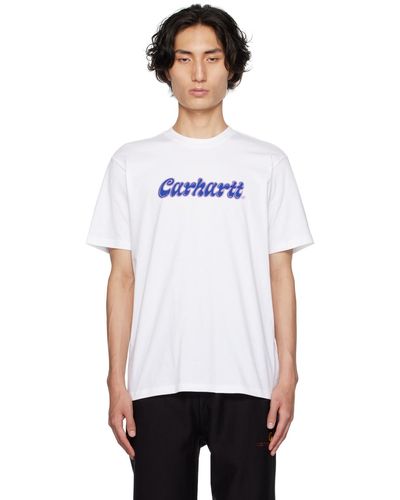 Carhartt T-shirt blanc à logo script