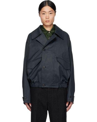 Lemaire Blouson droit vert - Noir